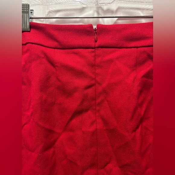 Loft Red Pencil Skirt - Picture 5 of 6